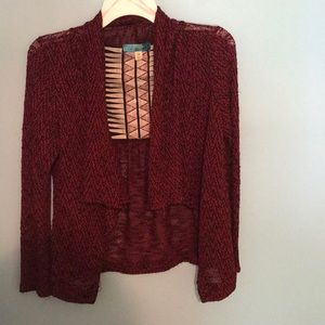 Cardigan with design on back